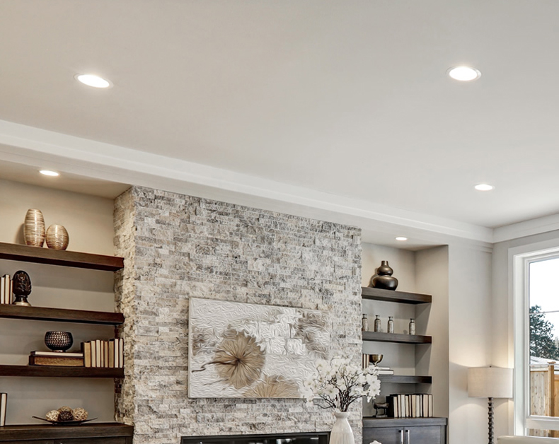 Should I use a downlight or a spotlight in my study